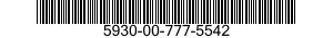 5930-00-777-5542 SWITCH,ROTARY 5930007775542 007775542