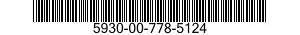 5930-00-778-5124  5930007785124 007785124