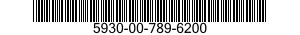 5930-00-789-6200 MICROSWITCH AND BRA 5930007896200 007896200