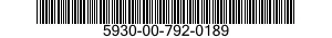5930-00-792-0189  5930007920189 007920189