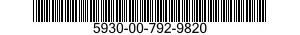 5930-00-792-9820  5930007929820 007929820