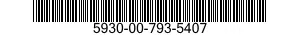 5930-00-793-5407 SWITCH,TOGGLE 5930007935407 007935407