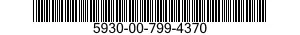 5930-00-799-4370 SWITCH SUBASSEMBLY 5930007994370 007994370