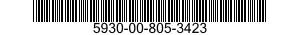 5930-00-805-3423 SWITCH,SENSITIVE 5930008053423 008053423