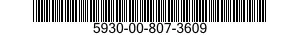 5930-00-807-3609 SWITCH ASSEMBLY 5930008073609 008073609