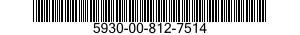 5930-00-812-7514 SWITCH ASSEMBLY 5930008127514 008127514