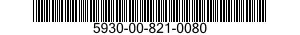 5930-00-821-0080 SWITCH,TOGGLE 5930008210080 008210080