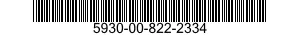 5930-00-822-2334 SWITCH,SENSITIVE 5930008222334 008222334