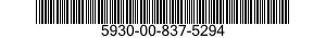 5930-00-837-5294 SWITCH,TOGGLE 5930008375294 008375294