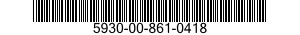 5930-00-861-0418  5930008610418 008610418