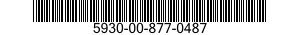 5930-00-877-0487 RETAINER,ELECTRICAL SWITCH 5930008770487 008770487
