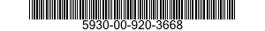 5930-00-920-3668 SWITCH,ROTARY 5930009203668 009203668