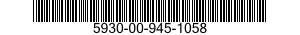 5930-00-945-1058 SWITCH,ROTARY 5930009451058 009451058