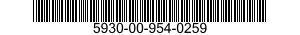 5930-00-954-0259  5930009540259 009540259