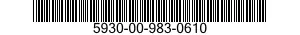 5930-00-983-0610  5930009830610 009830610