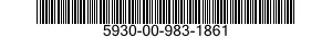 5930-00-983-1861 SWITCH SUBASSEMBLY 5930009831861 009831861