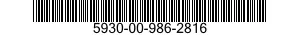 5930-00-986-2816 SWITCH,MERCURY 5930009862816 009862816
