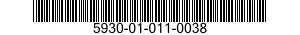 5930-01-011-0038 SWITCH,ROTARY 5930010110038 010110038