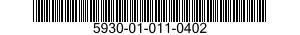 5930-01-011-0402 PUSH BUTTON 5930010110402 010110402