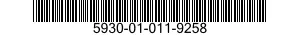 5930-01-011-9258 SWITCH,PUSH-PULL 5930010119258 010119258