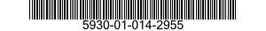 5930-01-014-2955 SWITCH,TOGGLE 5930010142955 010142955