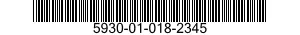 5930-01-018-2345 SWITCH,TOGGLE 5930010182345 010182345