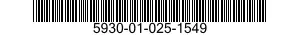 5930-01-025-1549 SWITCH,TOGGLE 5930010251549 010251549