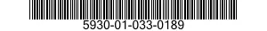 5930-01-033-0189 SWITCH,CODE INDICATING WHEEL 5930010330189 010330189