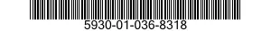 5930-01-036-8318 BRACKET,ELECTRICALSWITCH 5930010368318 010368318
