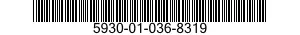5930-01-036-8319 RETAINER,ELECTRICAL SWITCH 5930010368319 010368319