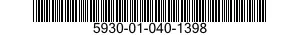 5930-01-040-1398 RETAINER,ELECTRICAL SWITCH 5930010401398 010401398