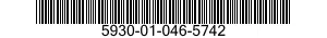 5930-01-046-5742 RETAINER,ELECTRICAL SWITCH 5930010465742 010465742