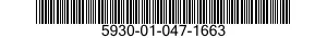 5930-01-047-1663 SWITCH,TOGGLE 5930010471663 010471663