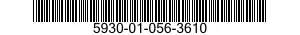 5930-01-056-3610 SWITCH,TOGGLE 5930010563610 010563610
