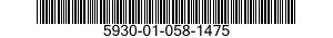 5930-01-058-1475 PUSH BUTTON 5930010581475 010581475