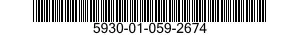 5930-01-059-2674 SWITCH,ROTARY 5930010592674 010592674