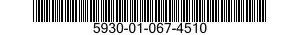 5930-01-067-4510 SWITCH SUBASSEMBLY 5930010674510 010674510