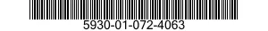 5930-01-072-4063 SWITCH,CODE INDICATING WHEEL 5930010724063 010724063