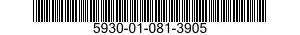 5930-01-081-3905 PUSH BUTTON 5930010813905 010813905
