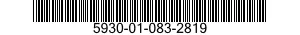 5930-01-083-2819 SWITCH ASSEMBLY 5930010832819 010832819