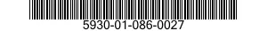 5930-01-086-0027  5930010860027 010860027