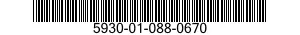 5930-01-088-0670 SWITCH,PUSH 5930010880670 010880670