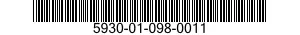 5930-01-098-0011 SWITCH,SLIDE 5930010980011 010980011