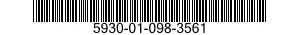 5930-01-098-3561 SWITCH,CODE INDICATING WHEEL 5930010983561 010983561
