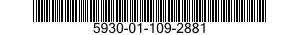 5930-01-109-2881 SWITCH,TOGGLE 5930011092881 011092881