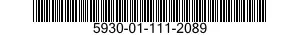 5930-01-111-2089 SWITCH,CODE INDICATING WHEEL 5930011112089 011112089