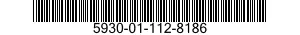 5930-01-112-8186 PUSH BUTTON 5930011128186 011128186
