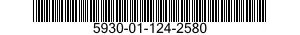 5930-01-124-2580 PUSH BUTTON 5930011242580 011242580
