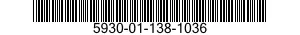5930-01-138-1036  5930011381036 011381036