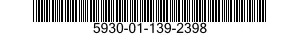 5930-01-139-2398 PUSH BUTTON 5930011392398 011392398